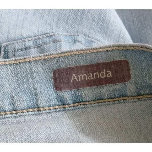 Gloria Vanderbilt Amanda Womens Size 16 Average Light Blue Denim Jeans - Picture 6 of 8